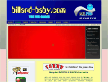 Tablet Screenshot of billard-baby.com